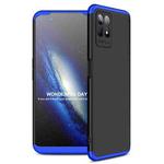 For OPPO Realme 8i GKK Three Stage Splicing Full Coverage PC Phone Case(Black Blue)