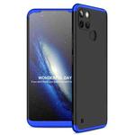 For OPPO Realme C21Y GKK Three Stage Splicing Full Coverage PC Phone Case(Black Blue)