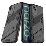 For OPPO Realme Narzo 50i Punk Armor 2 in 1 PC + TPU Shockproof Phone Case with Invisible Holder(Black)
