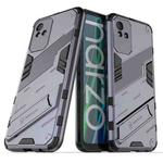 For OPPO Realme Narzo 50i Punk Armor 2 in 1 PC + TPU Shockproof Phone Case with Invisible Holder(Grey)