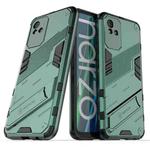 For OPPO Realme Narzo 50i Punk Armor 2 in 1 PC + TPU Shockproof Phone Case with Invisible Holder(Green)