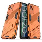 For OPPO Realme Narzo 50i Punk Armor 2 in 1 PC + TPU Shockproof Phone Case with Invisible Holder(Orange)