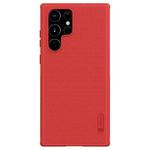 For Samsung Galaxy S22 Ultra 5G NILLKIN Super Frosted Shield Pro PC + TPU Phone Case(Red)