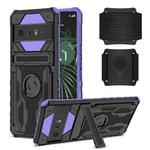 For Google Pixel 6 Pro Armor Wristband Phone Case(Purple)