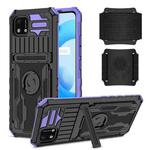 For OPPO Realme C20 Armor Wristband Phone Case(Purple)