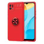 For OPPO A16K Metal Ring Holder TPU Phone Case(Red)