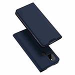 For OPPO Realme C21Y / C25Y DUX DUCIS Skin Pro Series Flip Leather Phone Case(Blue)