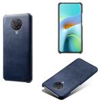 For Xiaomi Redmi K30 Pro Calf Texture PC + PU Phone Case(Blue)