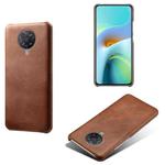 For Xiaomi Redmi K30 Pro Calf Texture PC + PU Phone Case(Brown)