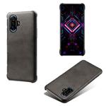 For Xiaomi Redmi K40 Gaming Calf Texture PC + PU Phone Case(Black)