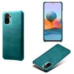 For Xiaomi Redmi Note 10 4G Calf Texture PC + PU Phone Case(Green)