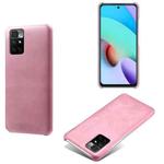 For Xiaomi Redmi 10 Calf Texture PC + PU Phone Case(Pink)