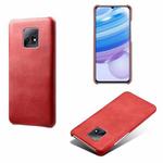 For Xiaomi Redmi 10X 5G / 10X Pro 5G Calf Texture PC + PU Phone Case(Red)