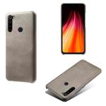 For Xiaomi Redmi Note 8 Calf Texture PC + PU Phone Case(Grey)