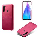 For Xiaomi Redmi Note 8T Calf Texture PC + PU Phone Case(Rose Red)