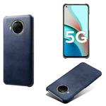 For Xiaomi Redmi Note 9 Pro 5G Calf Texture PC + PU Phone Case(Blue)