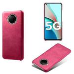 For Xiaomi Redmi Note 9 Pro 5G Calf Texture PC + PU Phone Case(Rose Red)