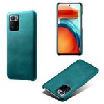 For Xiaomi Redmi Note 10 Pro 5G Calf Texture PC + PU Phone Case(Green)