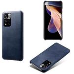 For Xiaomi Redmi Note 11 Pro+ Calf Texture PC + PU Phone Case(Blue)