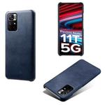 For Xiaomi Redmi Note 11T 5G Calf Texture PC + PU Phone Case(Blue)