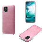 For Xiaomi Mi 10 Lite 5G / Mi 10 Youth 5G Calf Texture PC + PU Phone Case(Pink)