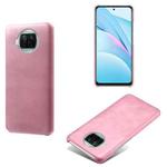 For Xiaomi Mi 10T Lite 5G Calf Texture PC + PU Phone Case(Pink)