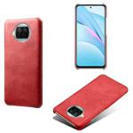 For Xiaomi Mi 10T Lite 5G Calf Texture PC + PU Phone Case(Red)