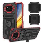 For Xiaomi Poco X3 Armor Wristband Phone Case(Red)