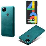 For Google Pixel 4a Calf Texture PC + PU Phone Case(Green)