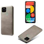 For Google Pixel 5 Calf Texture PC + PU Phone Case(Grey)