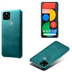 For Google Pixel 5 Calf Texture PC + PU Phone Case(Green)