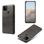 For Google Pixel 5a Calf Texture PC + PU Phone Case(Black)