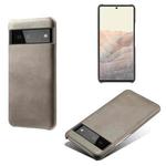 For Google Pixel 6 Calf Texture PC + PU Phone Case(Grey)