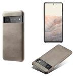 For Google Pixel 6 Pro Calf Texture PC + PU Phone Case(Grey)