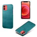 For iPhone 12 mini Calf Texture PC + PU Phone Case (Green)