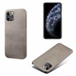 Calf Texture PC + PU Phone Case For iPhone 11 Pro Max(Grey)