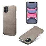 Calf Texture PC + PU Phone Case For iPhone 11(Grey)