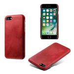 For iPhone SE 2022 / SE 2020 / 8 / 7 Calf Texture PC + PU Phone Case(Red)