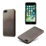 For iPhone SE 2022 / SE 2020 / 8 / 7 Calf Texture PC + PU Phone Case(Grey)