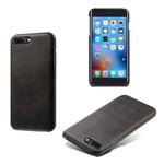 Calf Texture PC + PU Phone Case For iPhone 8 Plus & 7 Plus(Black)
