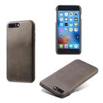 Calf Texture PC + PU Phone Case For iPhone 8 Plus & 7 Plus(Grey)