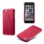 Calf Texture PC + PU Phone Case For iPhone 6 & 6s(Rose Red)