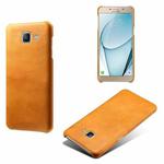 Calf Texture  PC + PU Phone Case For Samsung Galaxy A9 Pro(Orange)