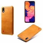 Calf Texture  PC + PU Phone Case For Samsung Galaxy A10(Orange)