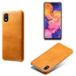 Calf Texture  PC + PU Phone Case For Samsung Galaxy A10E(Orange)