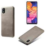 Calf Texture  PC + PU Phone Case For Samsung Galaxy A10E(Grey)