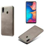 Calf Texture  PC + PU Phone Case For Samsung Galaxy A20e(Grey)