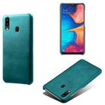 Calf Texture  PC + PU Phone Case For Samsung Galaxy A20e(Green)