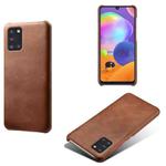 Calf Texture  PC + PU Phone Case For Samsung Galaxy A31(Brown)