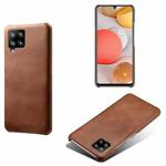Calf Texture  PC + PU Phone Case For Samsung Galaxy A41(Brown)